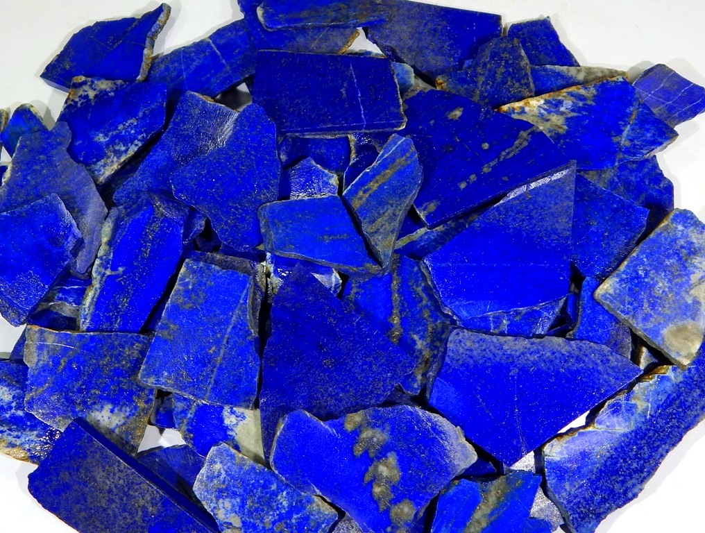 500Crt NATURAL BLUE LAPIS LAZULI ROCK ROUGH SLAB TILE AFGHAN UNTREATED GEMSTONES