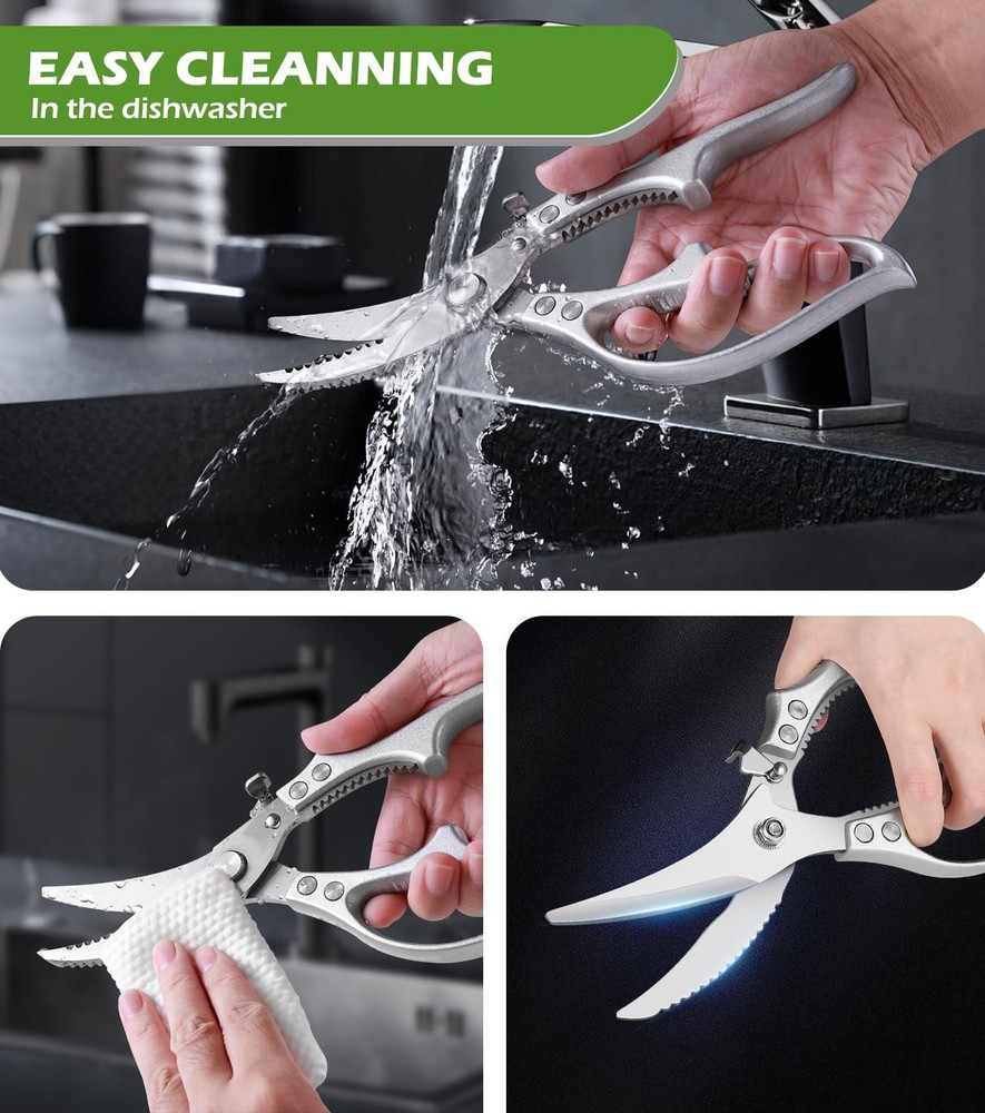 Poultry Shears – Heavy Duty Kitchen Shears Multipurpose Kitchen Scissors for...