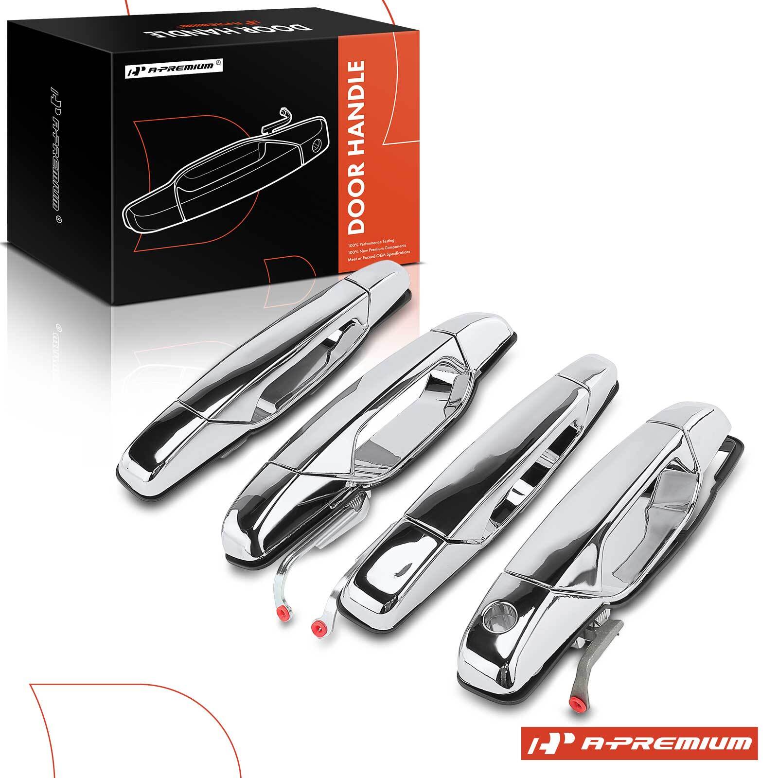 A-Premium 4x Front &Rear Metal Exterior Door Handle for Silverado 1500 2007-2013