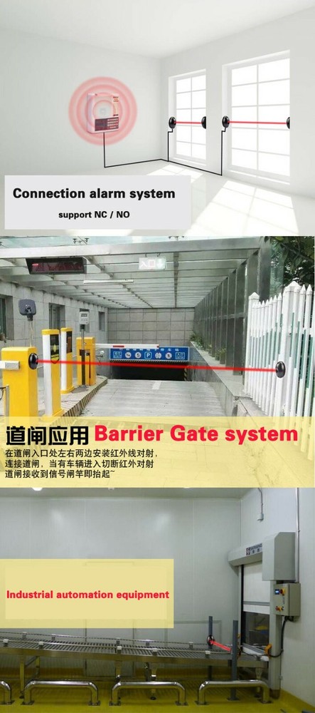 3pcs Laser Security System Infrared Beam Sensor Motion Detector Outdoor