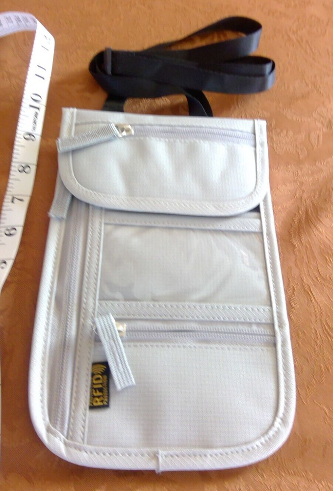 RFID Passport travel wallet - grey