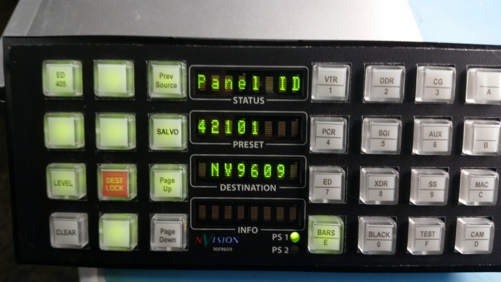 NVISION NV9609 Control Panel