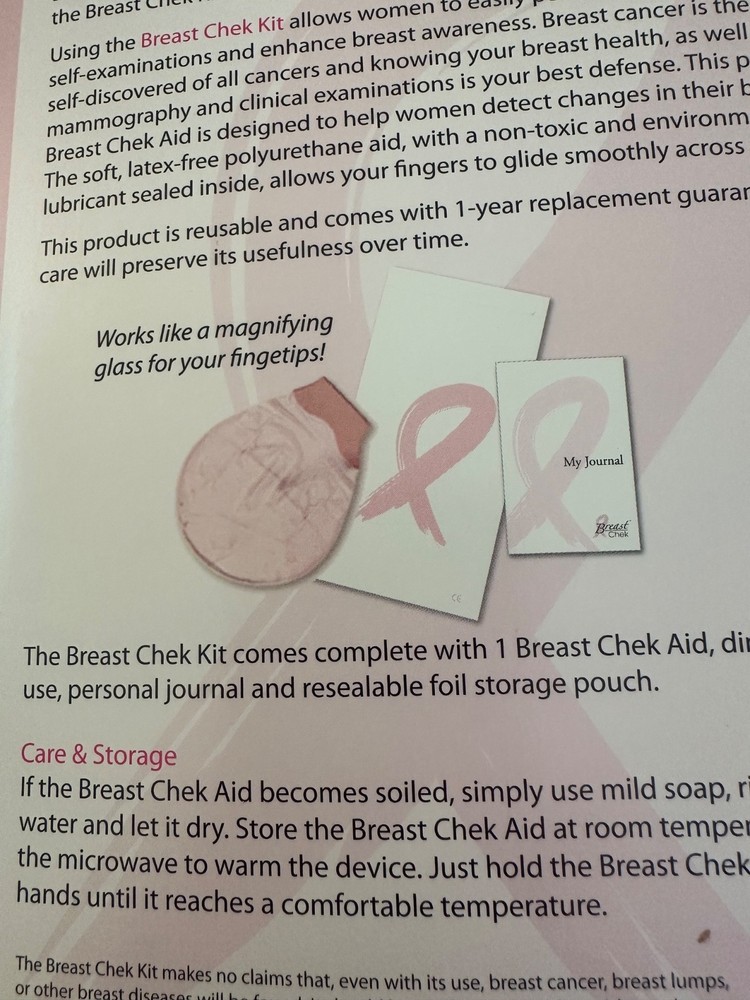 Breast Cancer Self Examination Kit/Plexus