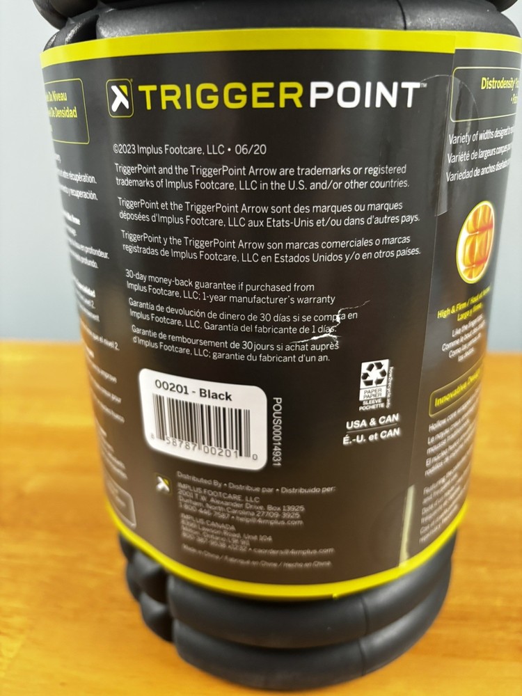 Foam Roller Trigger Point Performance TPT-GRDBW The Grid Black Roller Stretch