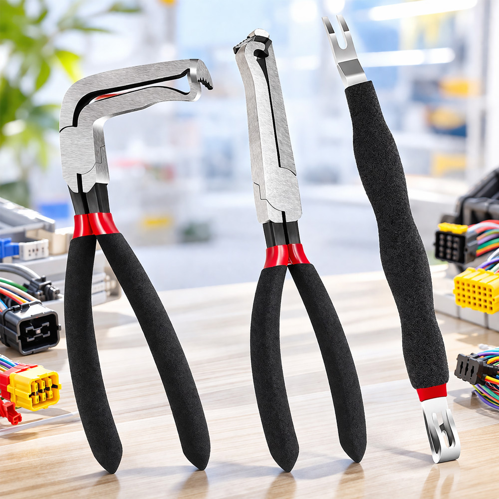 Electrical Disconnect Pliers Connector Separator Terminal Plug Removal Tool Kit