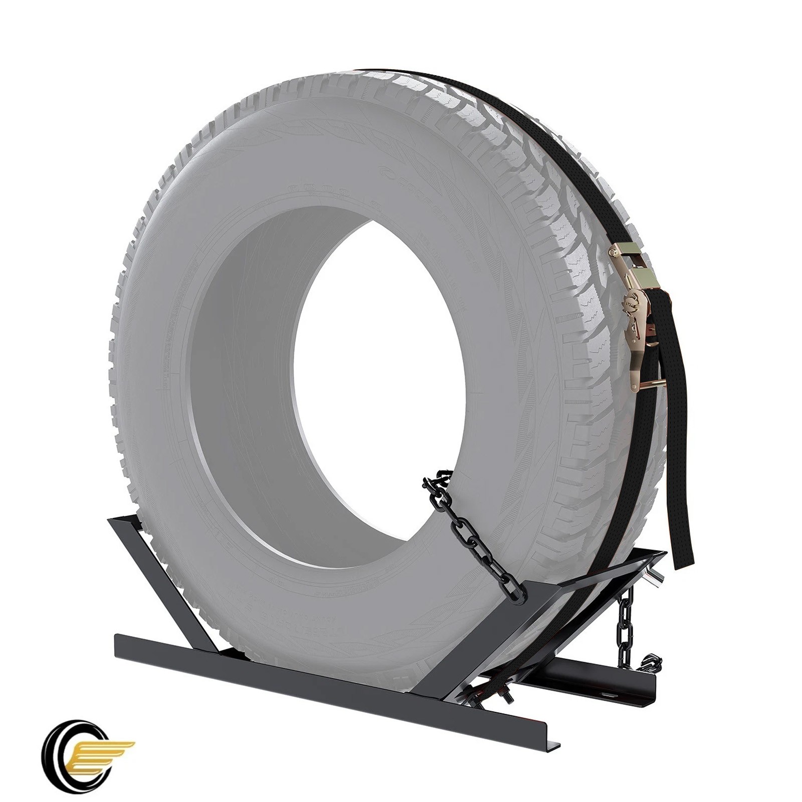 Class 8 Semi Truck Tire Rack Spare Tire Carrier Mount Holder w/Hardware