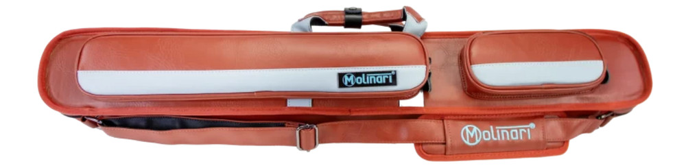 Molinari Retro Cue Bag 2B/4S - Brown + Light Blue