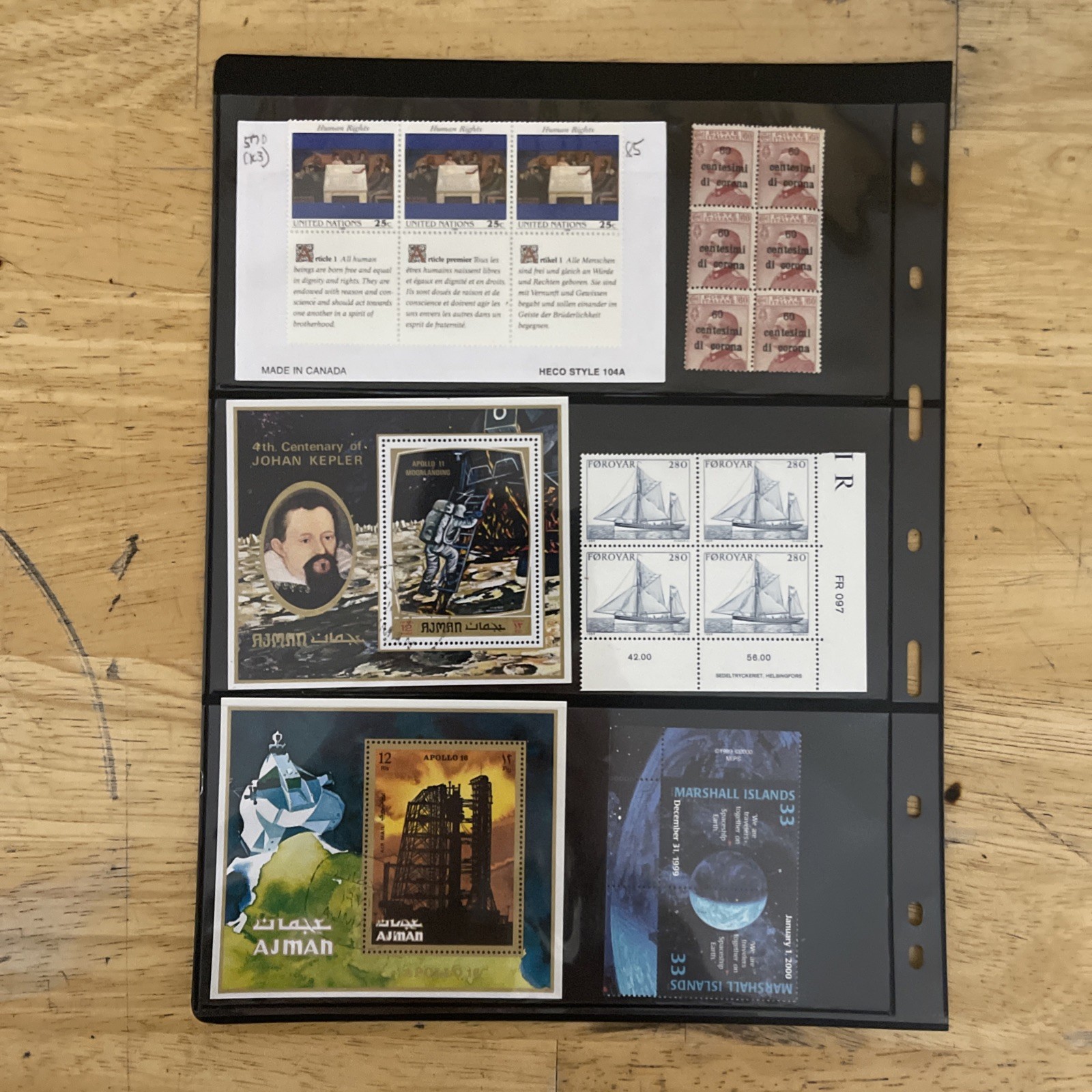 Lot of new and used stamps from all over the world. Off Paper.