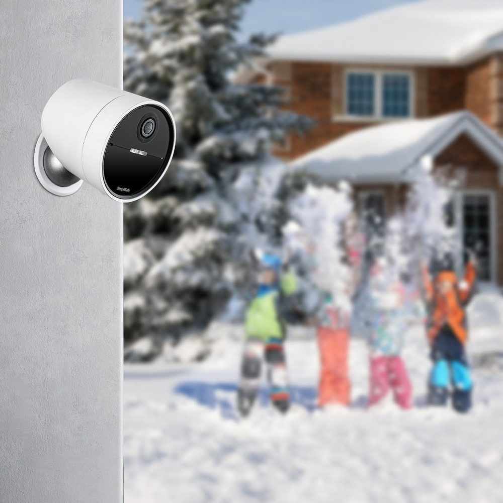 2 Pack Metal Wall Mount Compatible with Simplisafe Wireless Outdoor Security Ca