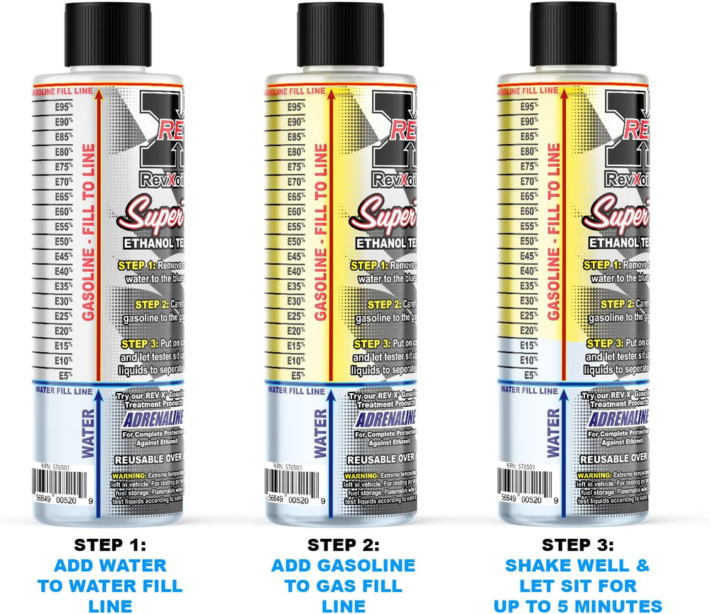 REV X E85 Super Tester - Reusable Gasoline Ethanol Testing Kit
