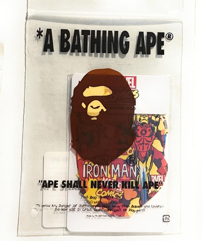 BAPE x MARVEL Bape Head Limited Edition Sticker Set