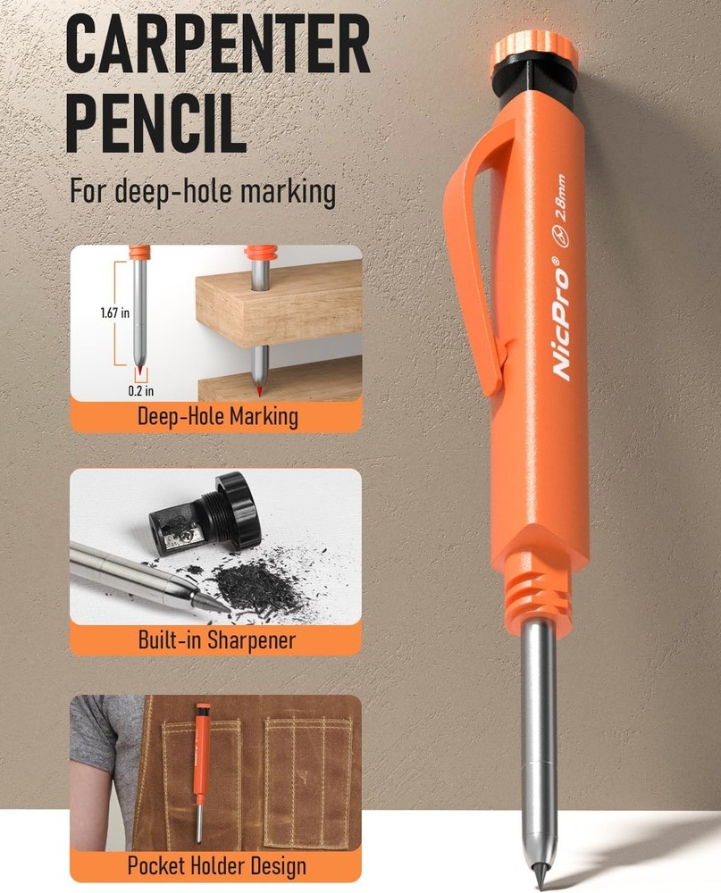 Carpenter Pencil with Grip