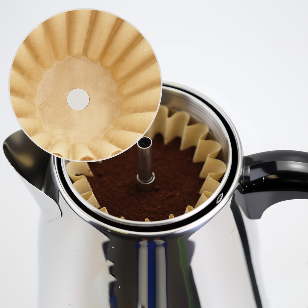 Coffee Filters Compatible with Farberware Coffee Percolator, 150 Pcs Perforated