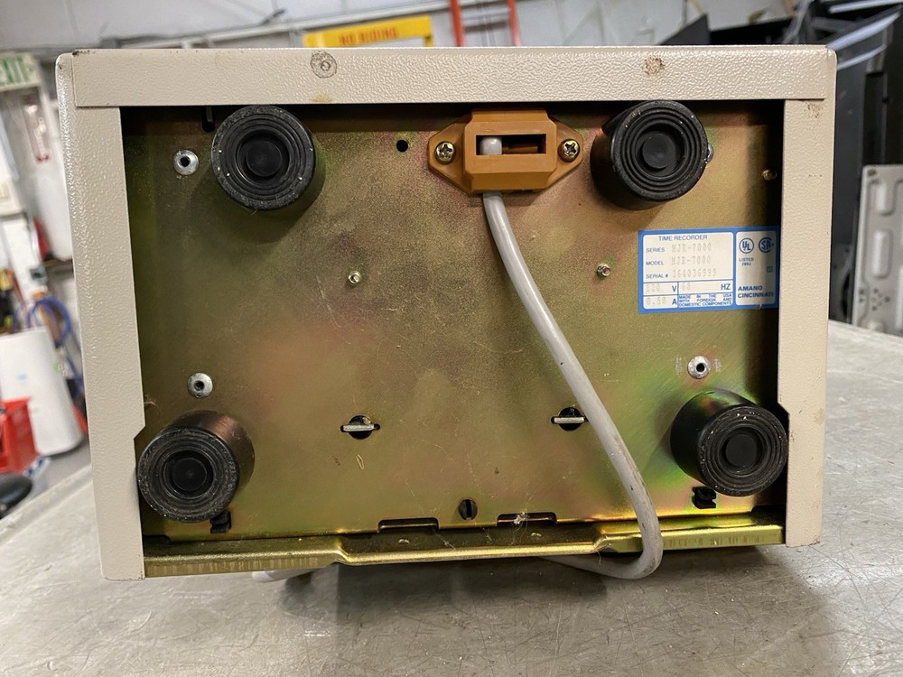 Amano Microder MJR7000 Digital Computerized Employee Time Punch Card - UNTESTED