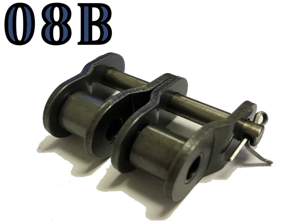 08B-2 DOUBLE STRAND ROLLER CHAIN OFFSET LINK *PACK OF 4* SAME DAY SHIPPING
