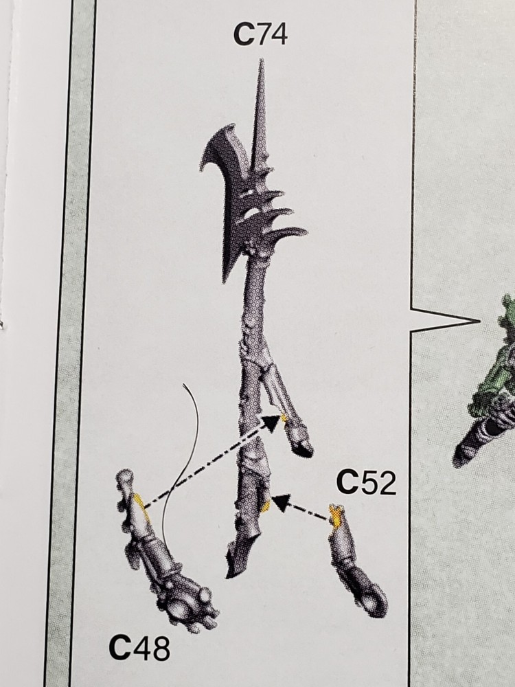 Warhammer Ossiarch Bonereapers Bits Immortis Guard Bone Dread Halberd #74
