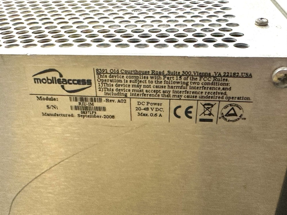 Corning Mobile Access Radio Interface Unit RIU RIU-IM