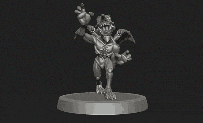 Mephit Into the Pit!! 3D Printed Miniatures for Reign in Hell Demon Daemon