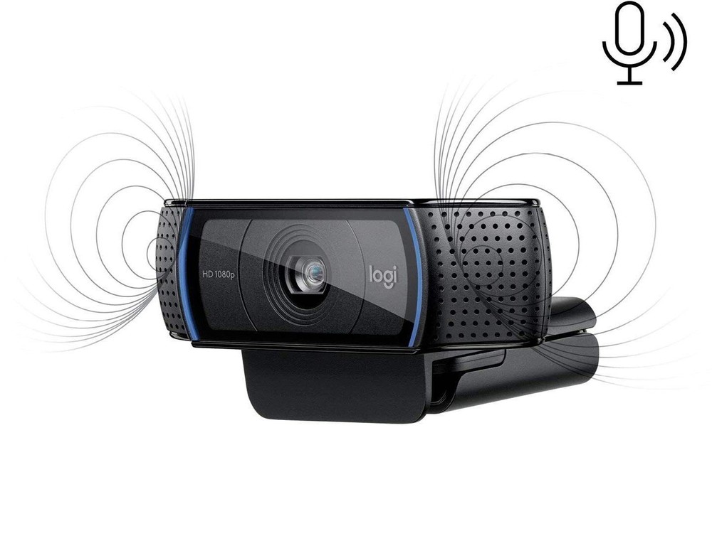 Logitech C920 USB Clip On Webcam