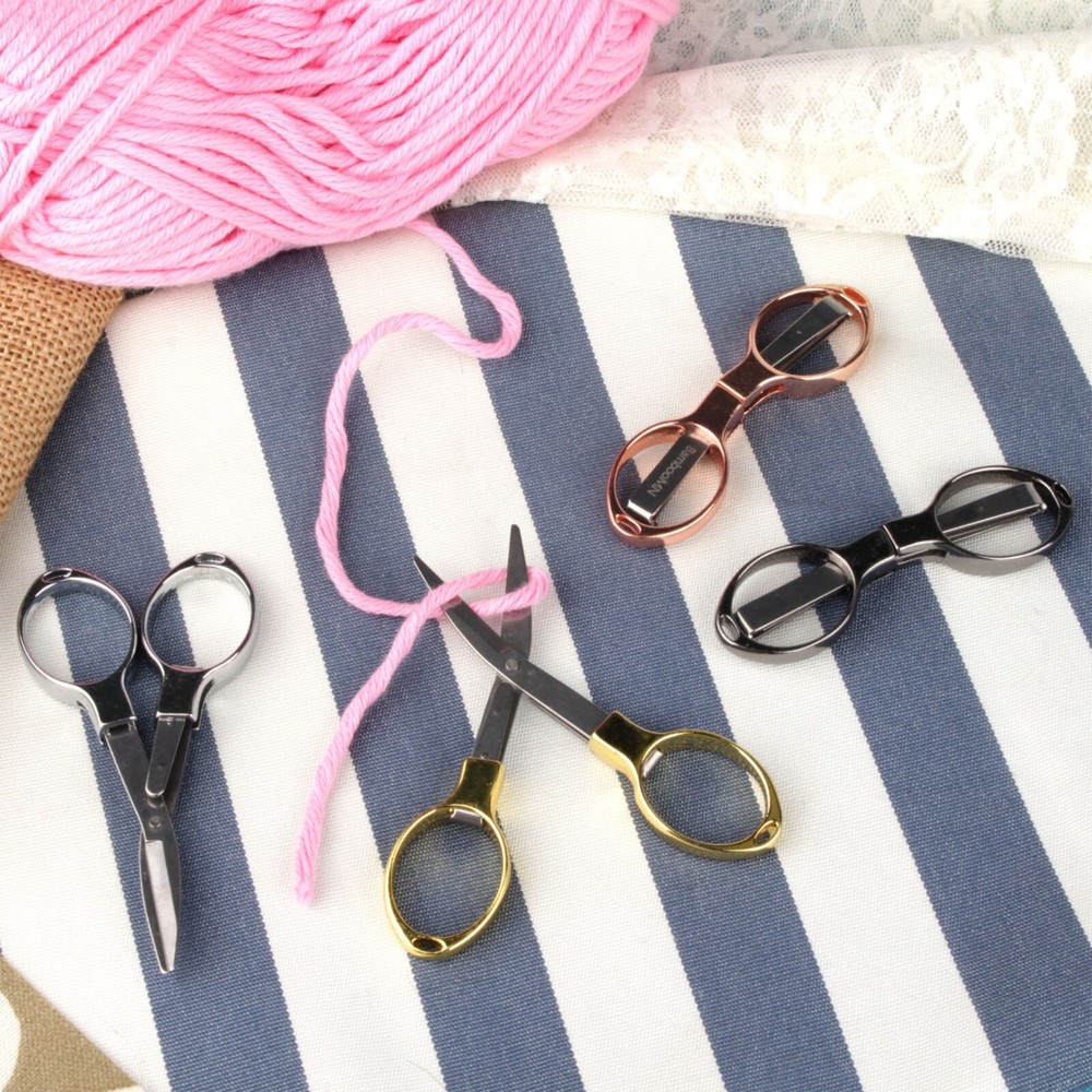 JubileYarn Folding Scissors Set - Compact Portable Travel Shears