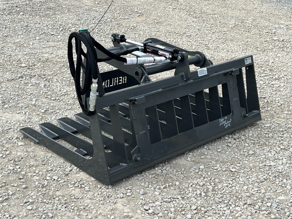 Berlon 66" Compact Tractor Root Brush Grapple Attachment Fits John Deere Loader