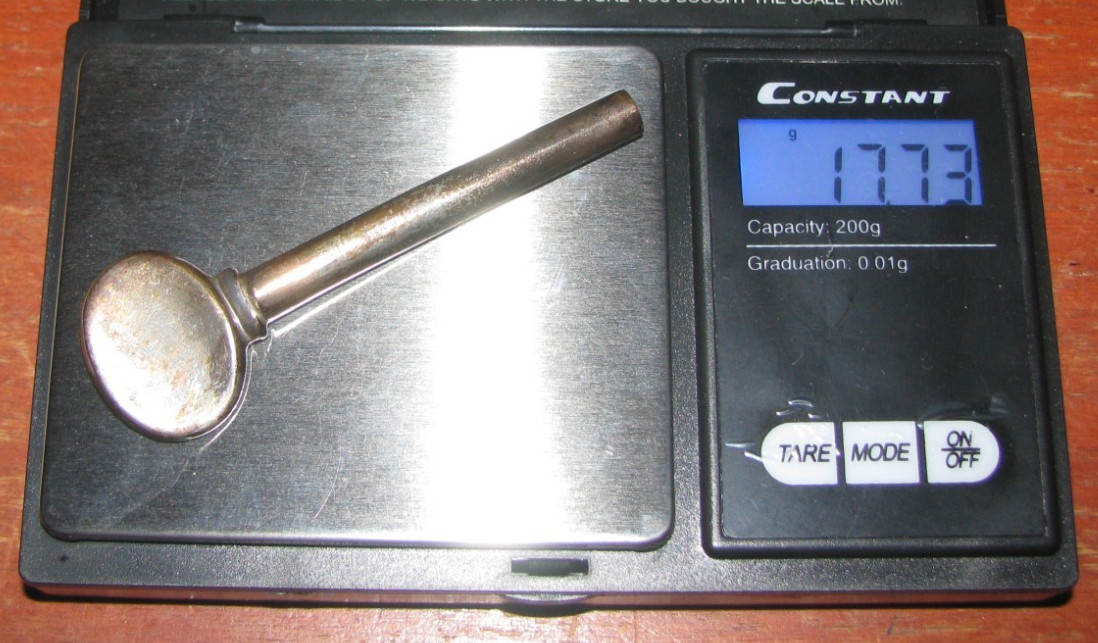 Vintage Tiffany & Co. Sterling Silver Toothpaste Tube Roller Key w/ Monogram 15g