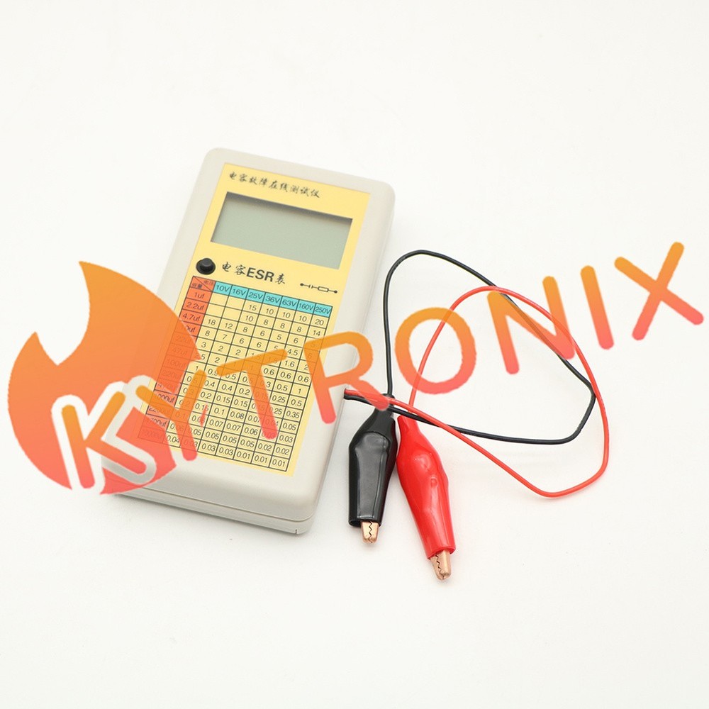Digital LCD ESR Capacitance Ohm Meter In Circuit Tester