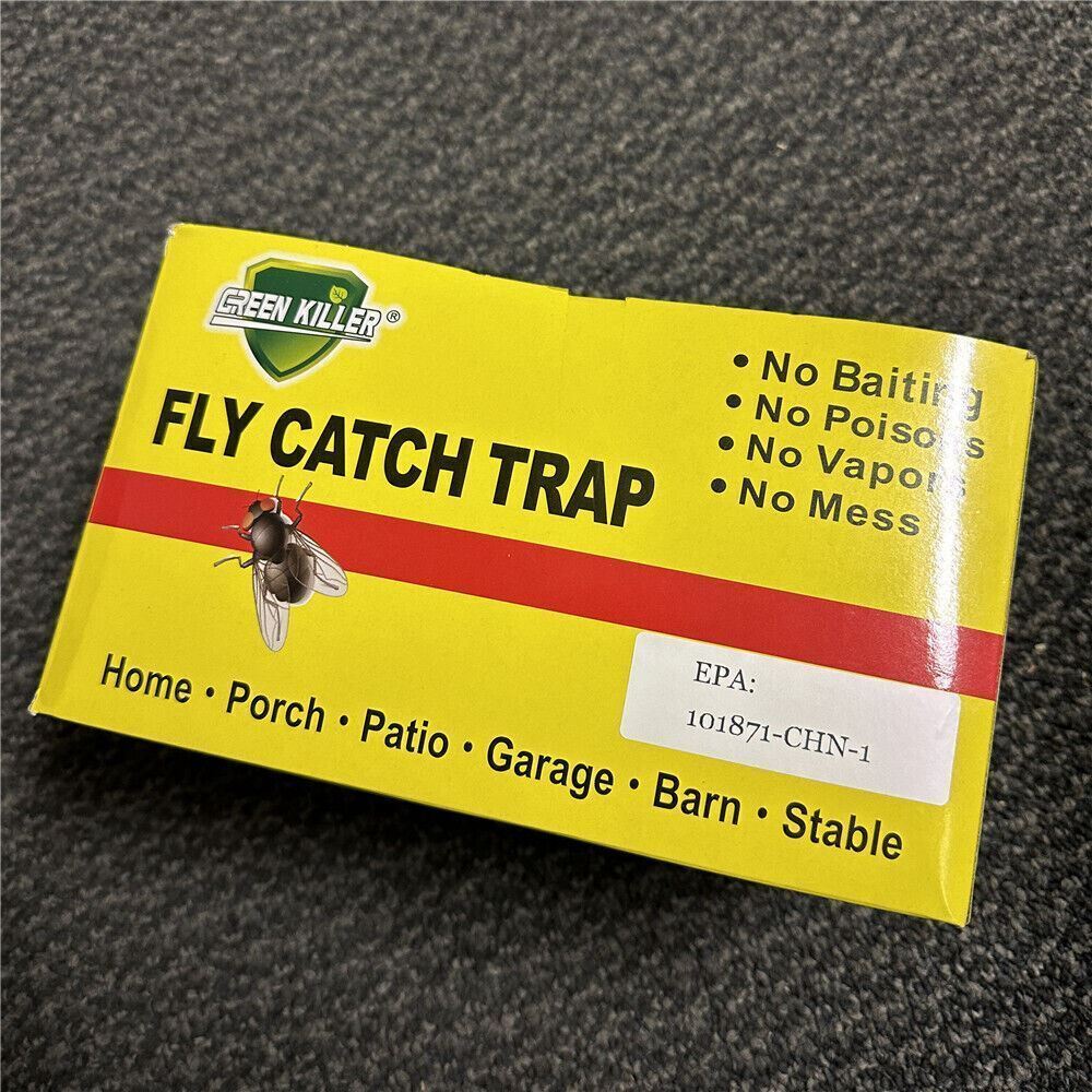 8/16 Rolls Insect Bug Fly Glue Paper Catcher Sticky Flies Trap Ribbon Tape Strip