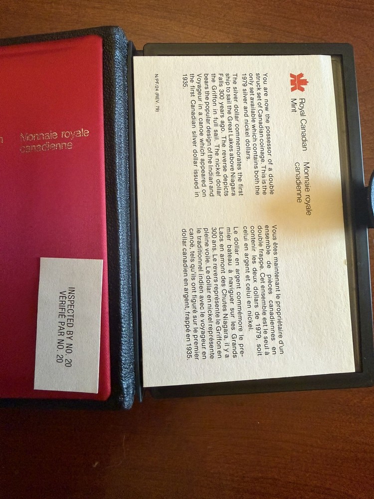 1979 CANADA PROOF-LIKE COIN SET DOUBLE DOLLAR With all packaging