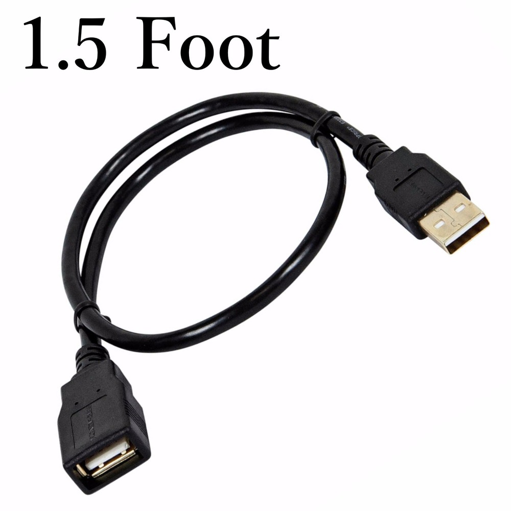 2.0 USB Type A Male/Female Extension Cable for Computer Printer Scanner PC Cord