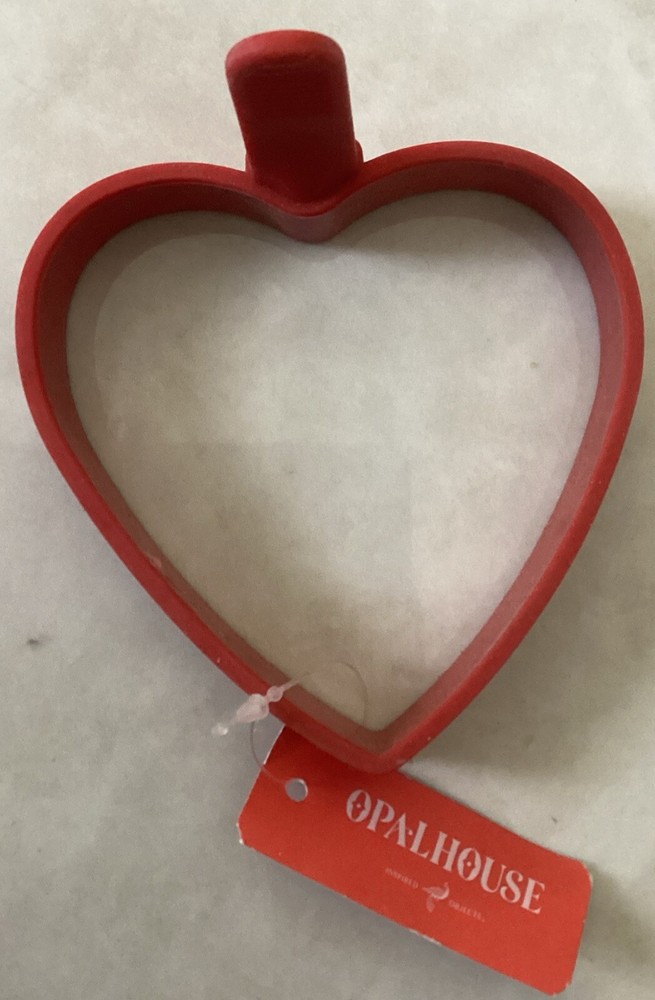 Opalhouse Silicone Pancake Mold Heart Shape Red