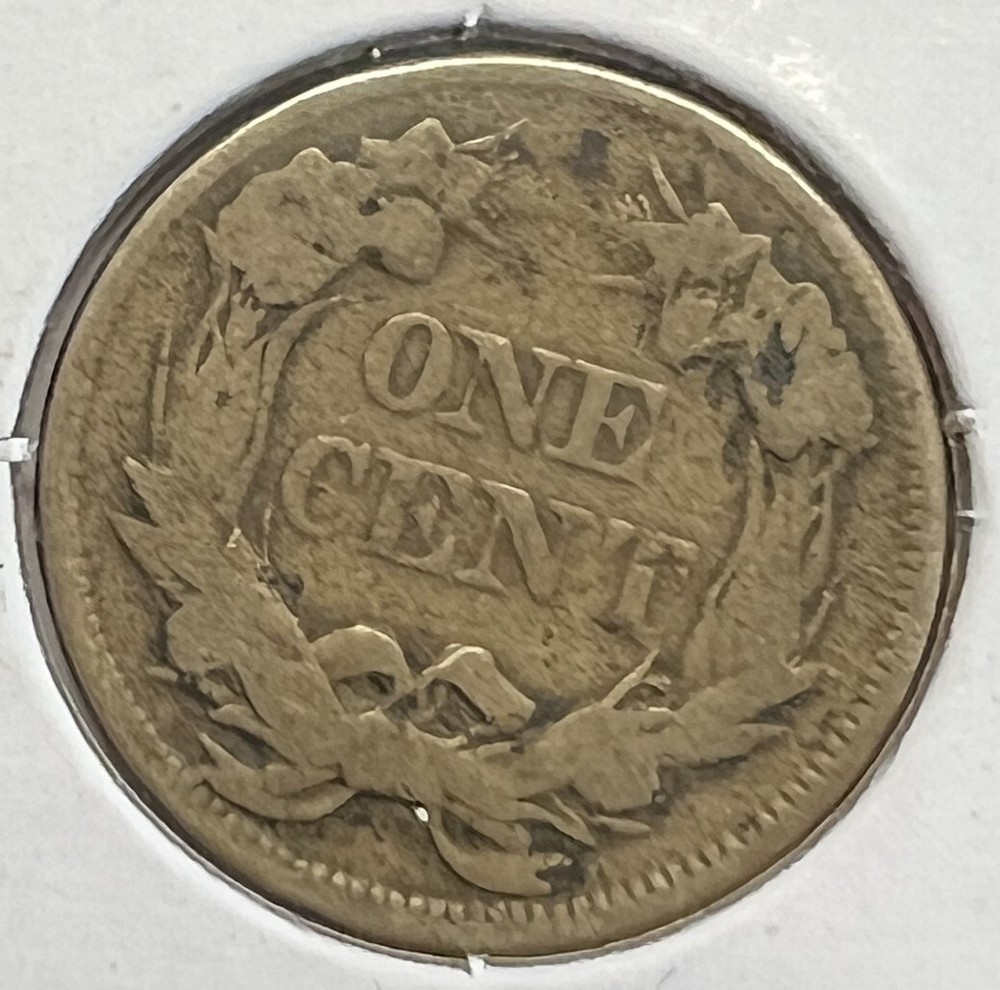 1857 FLYING EAGLE CENT GRADES GOOD ACTUAL COIN #C10357