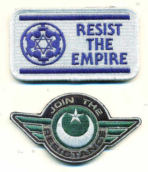 Resist the Empire and New World Order Patch Set - Hook Backing