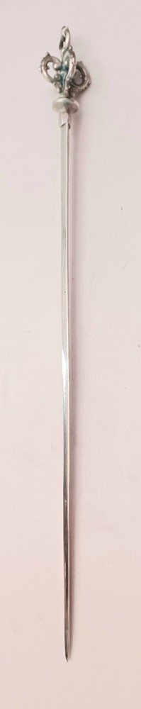 800 Silver Large Meat Skewer- 11 1/2"