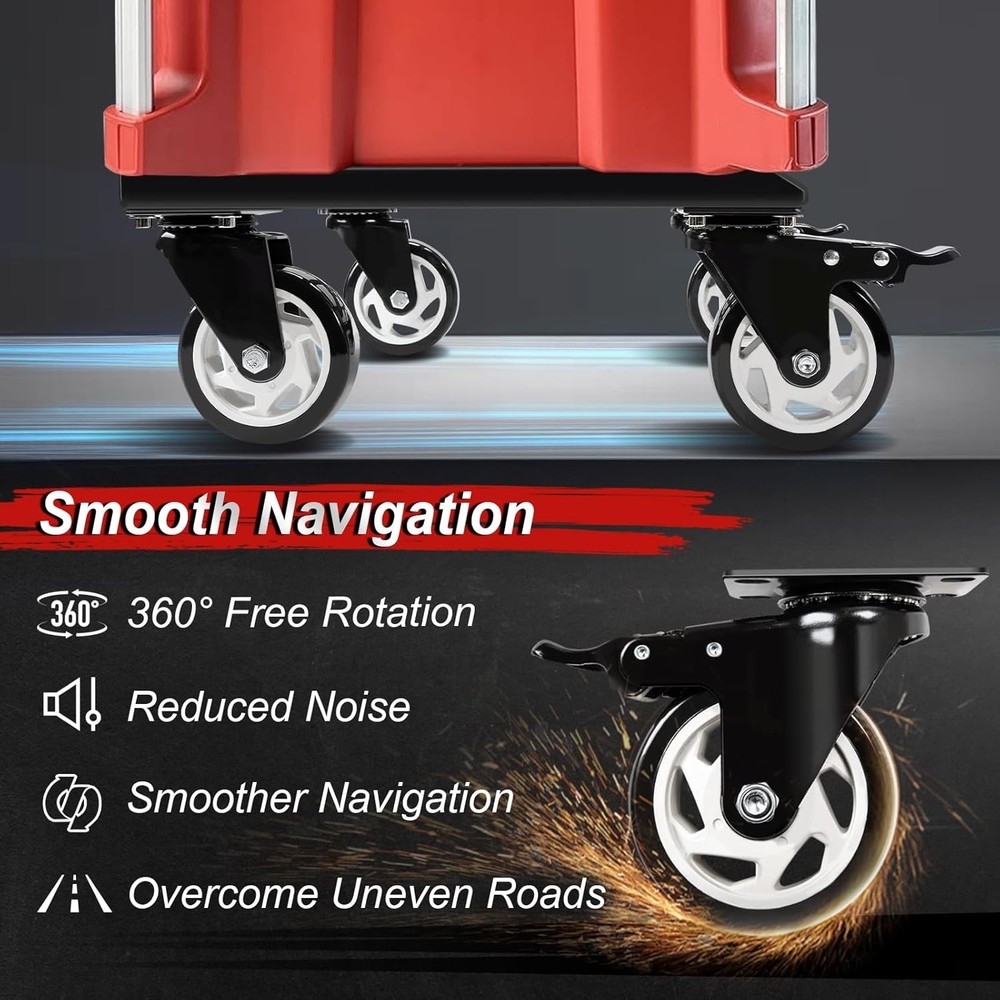 Heavy Duty Tool Box Dolly Compatible with Mil.Waukee Small-no Push Handle