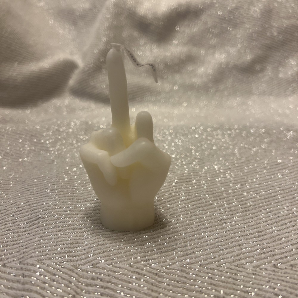 “Flipping The Middle Finger” Candle 4”