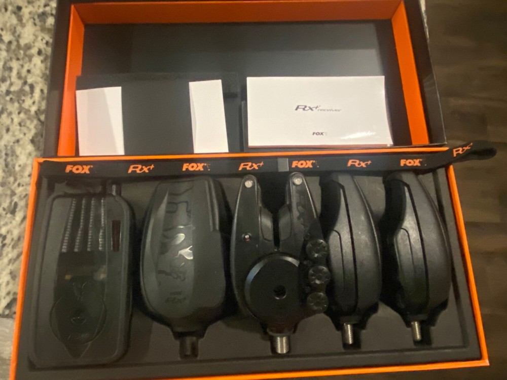 Fox Micron RX+ bite alarms with receiver