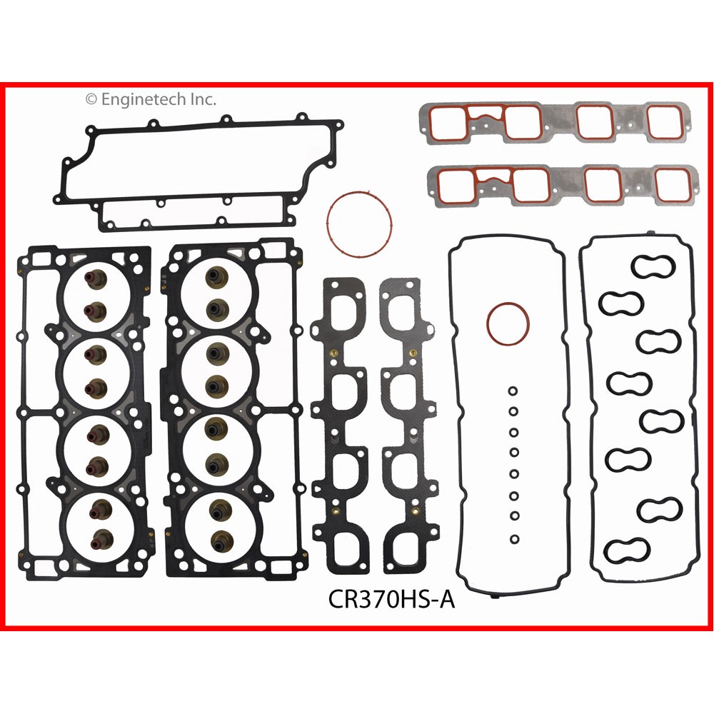 Enginetech Engine Cylinder Head Gasket Kit CR370HS-A;