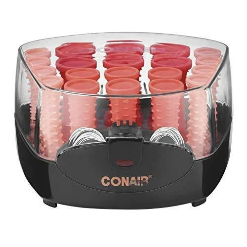 Conair Compact Multi-Size Hot Rollers, Coral pink