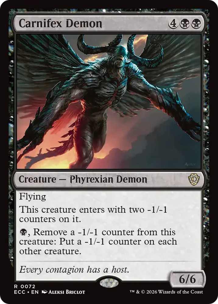 Carnifex Demon [Lorwyn Eclipsed Commander]