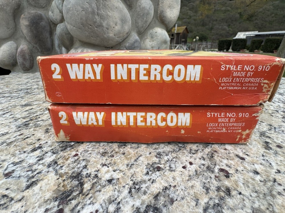 Logix Mini Kit Licensed Toy 2 Way Intercom Set New In Box Vintage 2- Sets