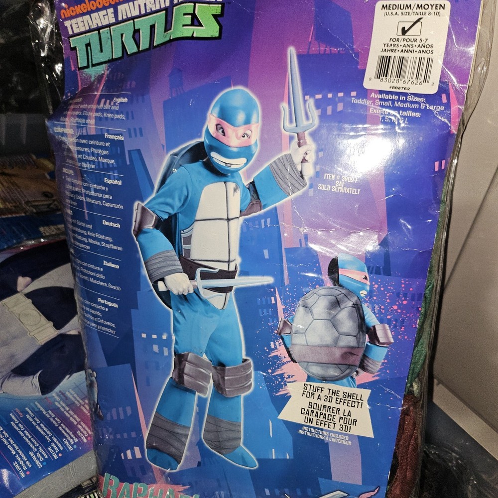 RUBIES SIZE MEDIUM TMNT RAPHAEL 886762 COSTUME