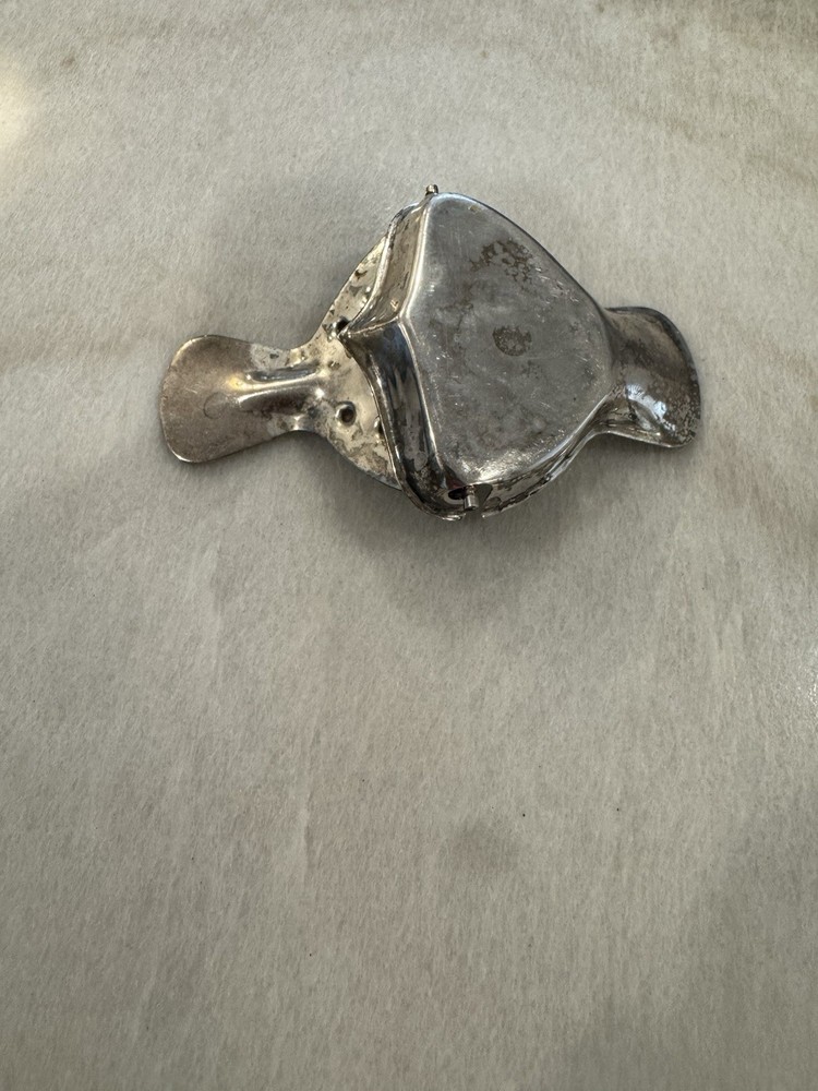 Vintage Lemon Wedge Tea Bag Squeezer Press Silverplate?