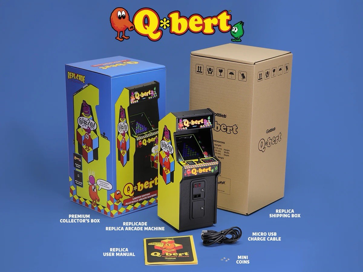 Q*bert Replicade Arcade Toy 1/6 Scale by New Wave Toys