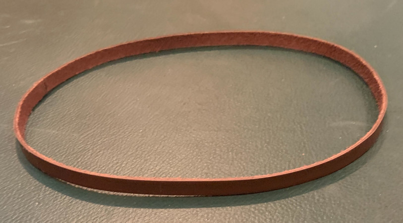Historically Correct Leather Drive Belt for Edison Standard Phonographs