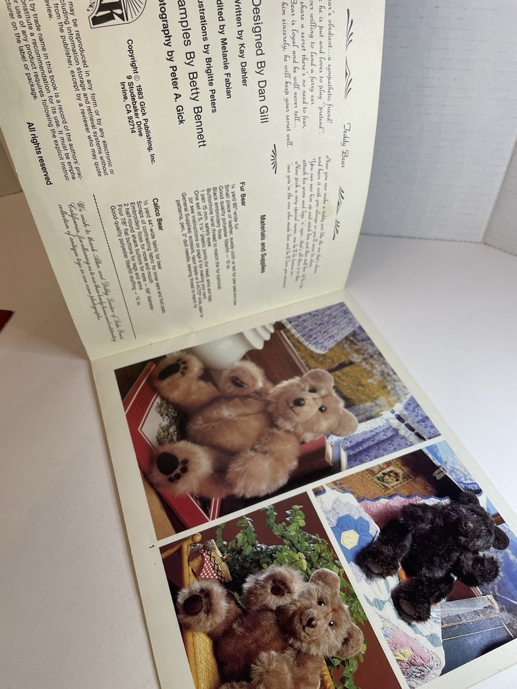That Patchwork Place - Dan Gill - Vintage Teddy Bear Pattern Books
