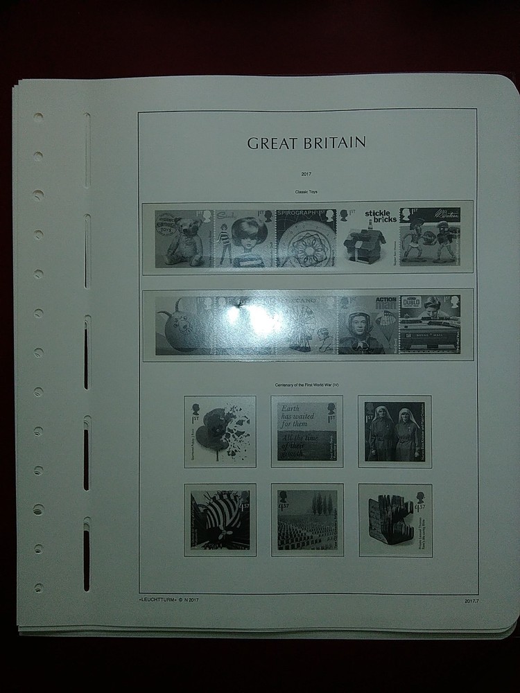 LIGHTHOUSE Commemorative Hingeless album pages Great Britain 2017 Used R2017
