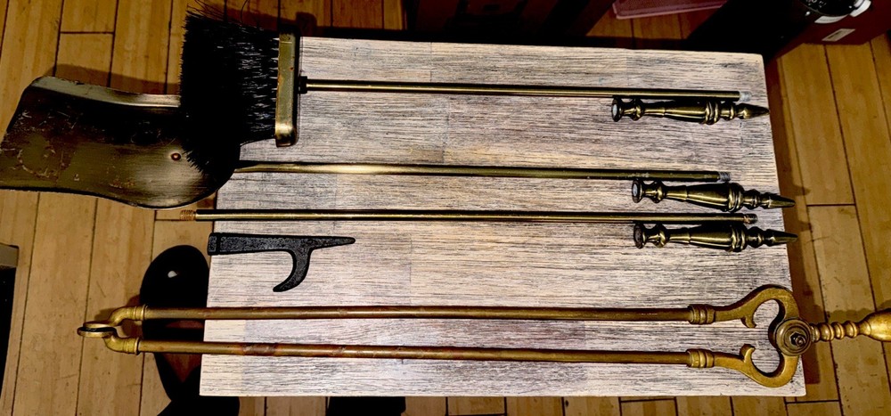 Vintage Second-Hand Four Piece Fireplace Tools