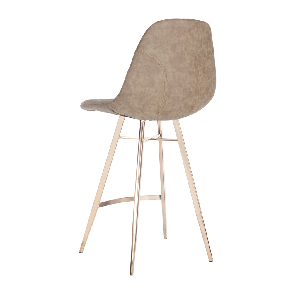 SAFAVIEH Mathison Counter Stool | Brown / Copper |