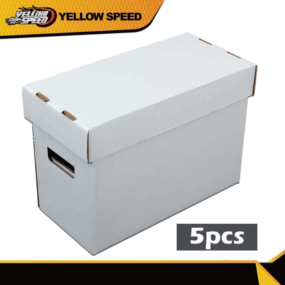 5Pcs Short Comic Book White Storage Box Holds 150-175 Comics